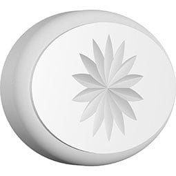 Ekena Millwork - ROSPDAL11 - Standard Dalton Flower Rosette With Rounded Edge