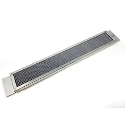 New Cal Metals, Inc. - VE3522S2 - 3 1/2"H x 22"W (41 Sq. In. Venting Area) Vulcan Fire Stopping Soffit Vent for Stucco, Galvanized Steel