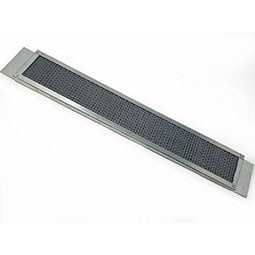 New Cal Metals, Inc. - VE3522S2 - 3 1/2"H x 22"W (41 Sq. In. Venting Area) Vulcan Fire Stopping Soffit Vent for Stucco, Galvanized Steel
