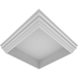 Ekena Millwork - NPC10X10P - Peaked Newel Post Cap for 10" Newel Post