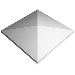 Ekena Millwork - NPC10X10P - Peaked Newel Post Cap for 10" Newel Post