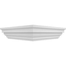 Ekena Millwork - NPC08X08F - Flat Newel Post Cap for 8" Newel Post
