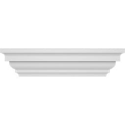 Ekena Millwork - NPC08X08F - Flat Newel Post Cap for 8" Newel Post