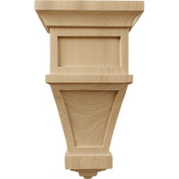 Ekena Millwork - COR06X04X11AP - AmeriCraft Alpine Corbel, 6"W x 4"D x 11"H