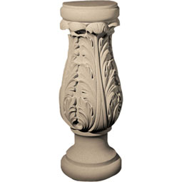 Pearlworks - BASE-116B-TC - Approx. 6-1/4" Bottom x 21" H x 5-5/8" Top Sized for use with tapered columns