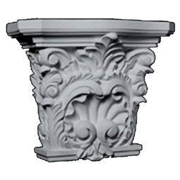 Pearlworks - CAP-130AA - Approx. 3-3/4" x 4-3/4" x 1-1/4" Sized for use with 2-1/4" wide columns.