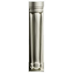 Pearlworks - CB-331AC - Approx. 3-1/2" x 17-1/4" x 2-1/2" Smooth convex ridge with backing & collar. Designed for 3-1/4" columns.