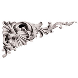 Pearlworks - CE-151A-1 - Approx. 6-3/4" x 3-1/4" x 1/2" Shell & Vine (Sold in pairs). Insert for CE-151A.