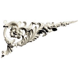 Pearlworks - CE-151A-2 - Approx. 6-3/4" x 3-1/4" x 1/2" Floral & swag (Sold in pairs). Insert for CE-151A.