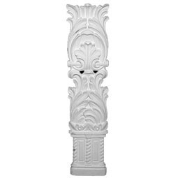 Pearlworks - OL-422B-1 - Approx. 3" x 13" x 1/2" Vase with flower and leaf bottom of set.