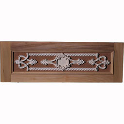 Pearlworks - PANL-134 - 16 1/2"W x 2 1/4"H x 1/4"P Approx. Rope & Scroll.