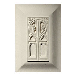 Pearlworks - PANL-222A - Approx. 4" x 6" x 3/4" Raised panel with gothic.