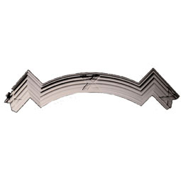 Pearlworks - VC-212E - Approx 17-1/2" W x 7-1/4" Versailles Ceiling Ribbon and Reed Radius Corner Element
