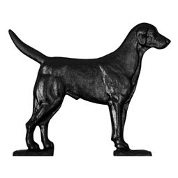 Whitehall Products LLC - WH65502 - 10 1/4"L x 8 1/2"H 30" Black Lab Traditional Directions Weathervane, Rooftop Black