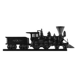 Whitehall Products LLC - WH65519 - 15"L x 4 3/8"H 30" Locomotive Traditional Directions Weathervane, Rooftop Black