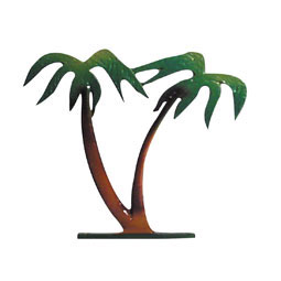 Whitehall Products LLC - WH65436 - 7"L x 8"H 30" Palm Tree Traditional Directions Weathervane, Garden Color