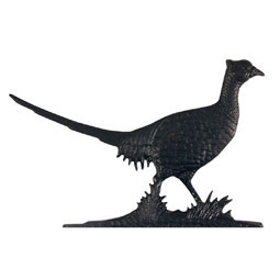 Whitehall Products LLC - WH03014 - 13 1/2"L x 8 3/4"H 30" Pheasant Traditional Directions Weathervane, Rooftop Black