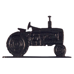 Whitehall Products LLC - WH65533 - 6"L x 8"H 30" Tractor Traditional Directions Weathervane, Rooftop Black