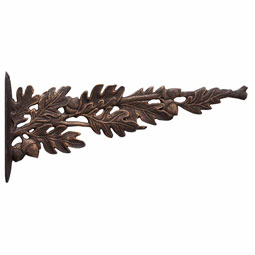 Whitehall Products LLC - WH30347 - 16"Length Oakleaf Nature Hook, Oil Rub Bronze