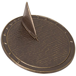 Whitehall Products LLC - WH00476 - 9 1/2" Diameter Day Sailor Medium Sundial, French Bronze