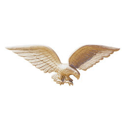 Whitehall Products LLC - WH00751 - 24"W x 8 1/2"H 24" Wall Eagle, Gold-Bronze