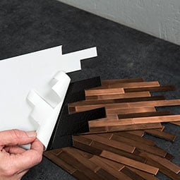 ACP - ADMMK - Aspect Peel and Stick Distressed Mini Metal Backsplash Tile Kit