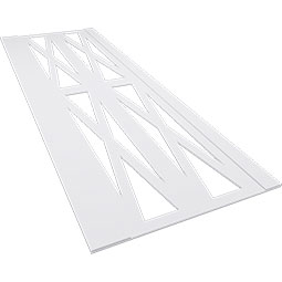 Ekena Millwork - WPKFHF - Farmhouse Fence PVC Wainscot Paneling Kit