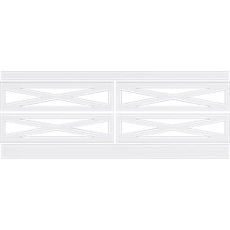 Ekena Millwork - WPKFHF - Farmhouse Fence PVC Wainscot Paneling Kit