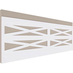 Ekena Millwork - WPKFHF - Farmhouse Fence PVC Wainscot Paneling Kit