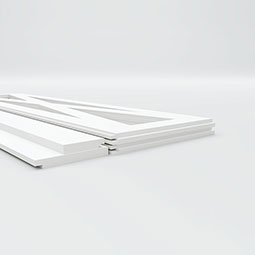 Ekena Millwork - WPKFHF - Farmhouse Fence PVC Wainscot Paneling Kit