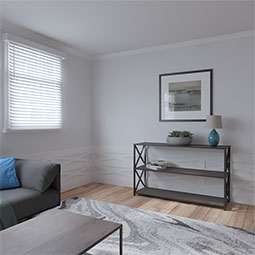 Ekena Millwork - WPKFHF - Farmhouse Fence PVC Wainscot Paneling Kit