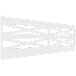 Ekena Millwork - WPKFHF - Farmhouse Fence PVC Wainscot Paneling Kit