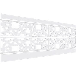 Ekena Millwork - WPKBNE - Brownsville PVC Wainscot Paneling Kit