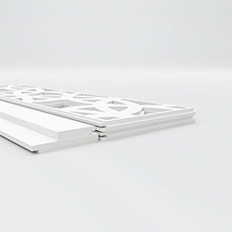 Ekena Millwork - WPKBNE - Brownsville PVC Wainscot Paneling Kit