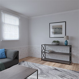 Ekena Millwork - WPKBNE - Brownsville PVC Wainscot Paneling Kit