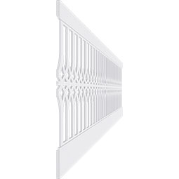 Ekena Millwork - WPKCRP - Cedar Park PVC Wainscot Paneling Kit