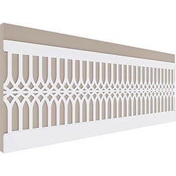 Ekena Millwork - WPKCRP - Cedar Park PVC Wainscot Paneling Kit