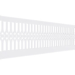 Ekena Millwork - WPKCRP - Cedar Park PVC Wainscot Paneling Kit