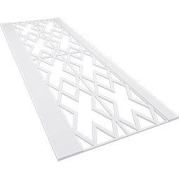 Ekena Millwork - WPKFLR - Fowler PVC Wainscot Paneling Kit