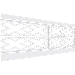 Ekena Millwork - WPKFLR - Fowler PVC Wainscot Paneling Kit