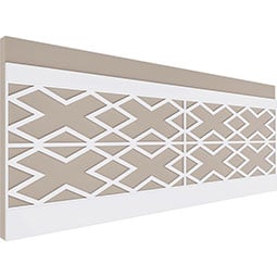 Ekena Millwork - WPKFLR - Fowler PVC Wainscot Paneling Kit