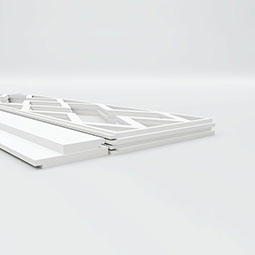 Ekena Millwork - WPKFLR - Fowler PVC Wainscot Paneling Kit