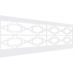 Ekena Millwork - WPKGYP - Gypsum PVC Wainscot Paneling Kit