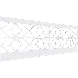 Ekena Millwork - WPKHRE - Hillrose PVC Wainscot Paneling Kit