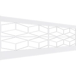 Ekena Millwork - WPKPBL - Pueblo PVC Wainscot Paneling Kit