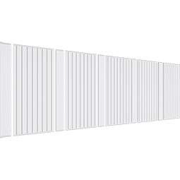 Ekena Millwork - WPKPFBD - Framed Beadboard PVC Fretwork Wainscot Wall Panel