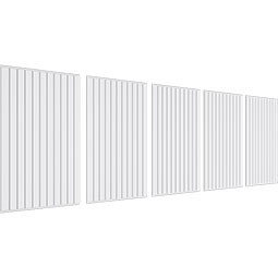 Ekena Millwork - WPKPFBBD - Beadboard PVC Fretwork Wainscot Wall Panel