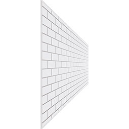 Ekena Millwork - WPKPSBK - Subway Brick PVC Fretwork Wainscot Wall Panel