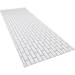 Ekena Millwork - WPKPSBK - Subway Brick PVC Fretwork Wainscot Wall Panel