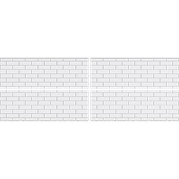 Ekena Millwork - WPKPSBK - Subway Brick PVC Fretwork Wainscot Wall Panel